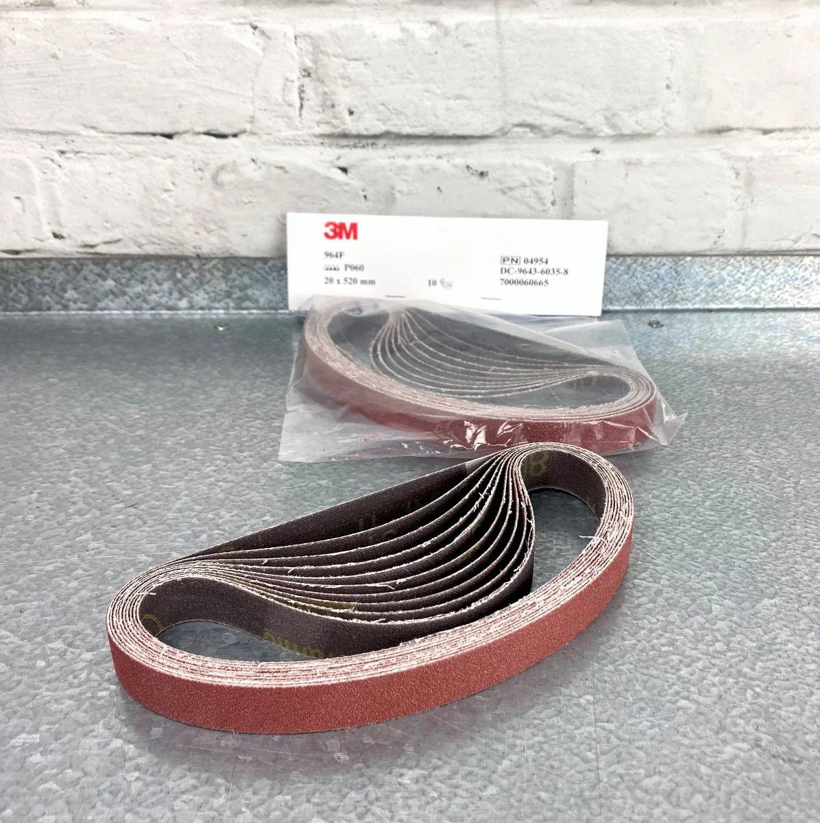 3M Cloth Belts 20x520mm (Pack of 10) - Image 2