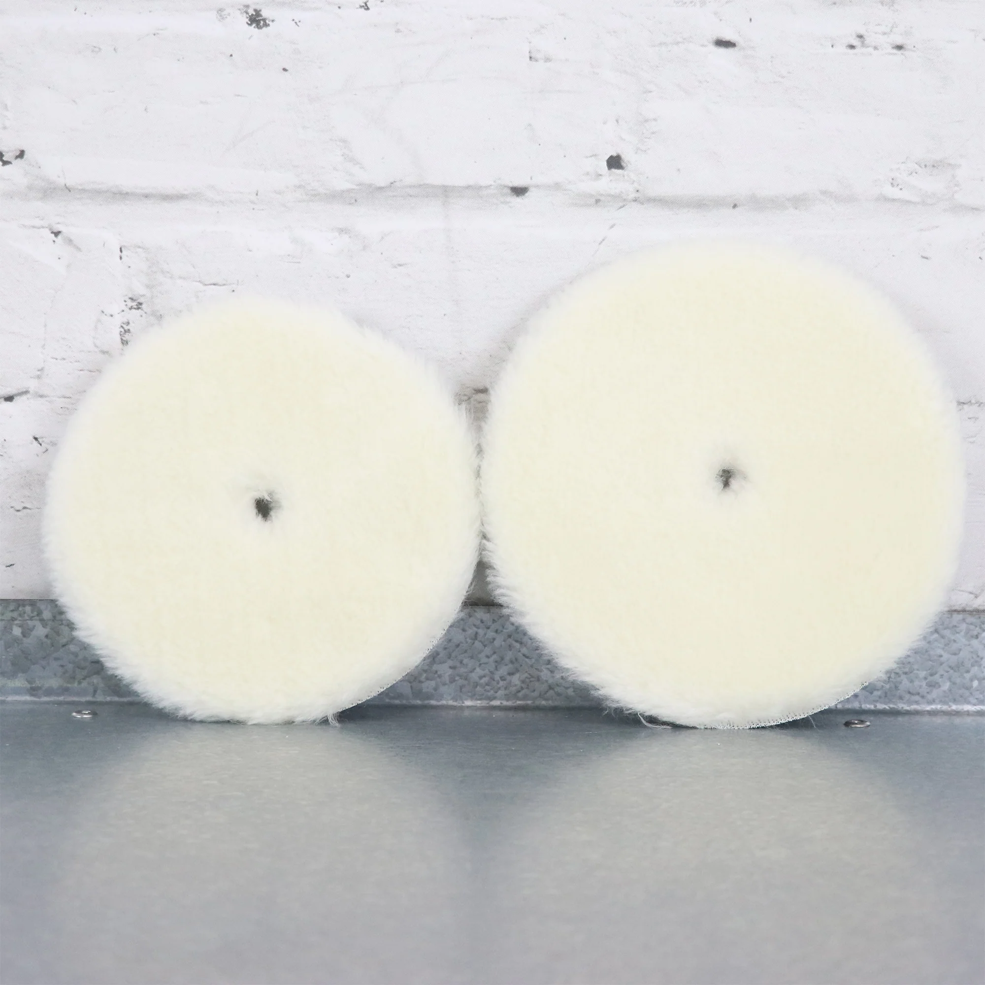 3M Perfect-It Random Orbital White Medium-Grade Wool Compounding Pad