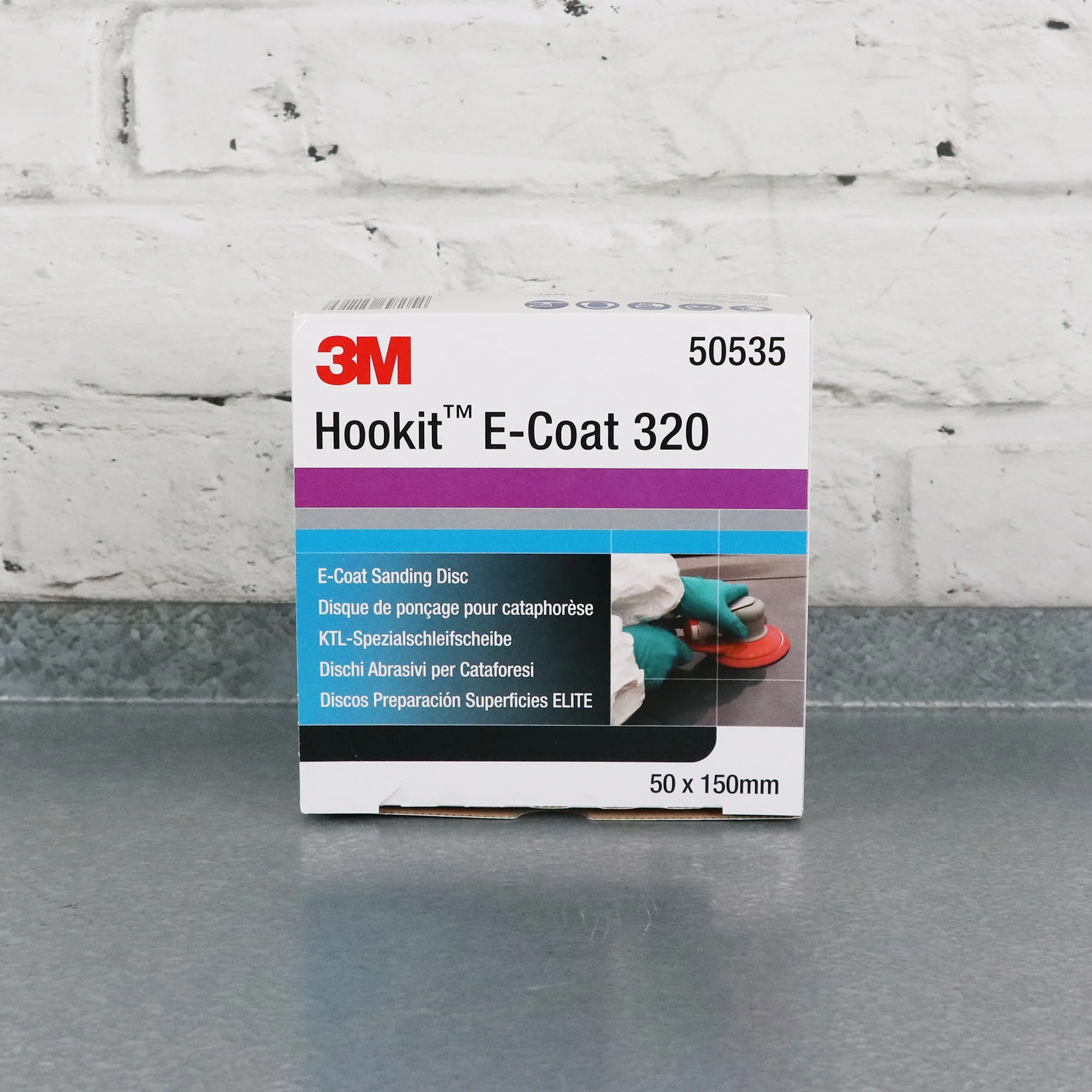 3M 320 Grit E-Coat Disc, 150mm (Box of 50)