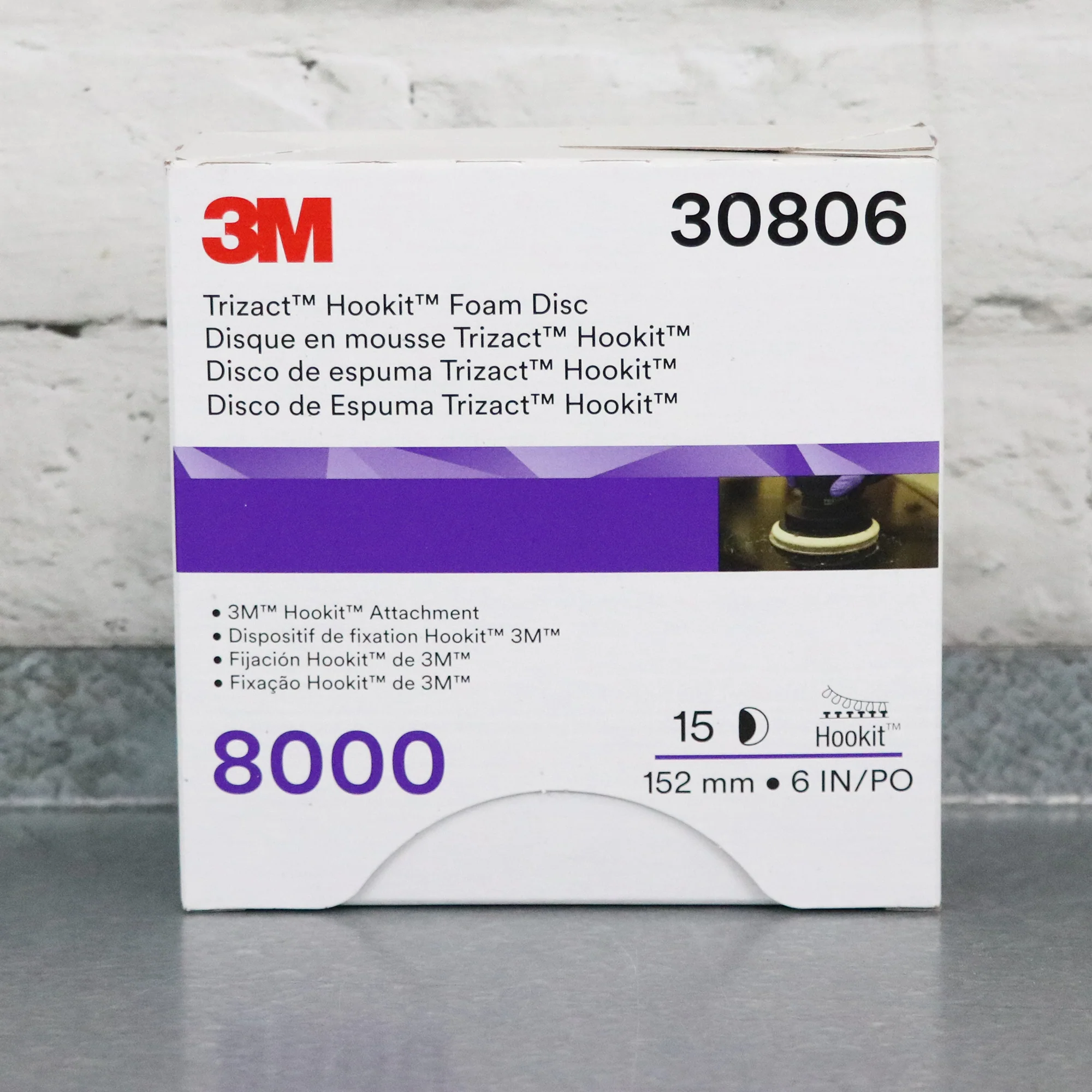 3M Hookit Trizact 8000g Foam Discs - Image 3