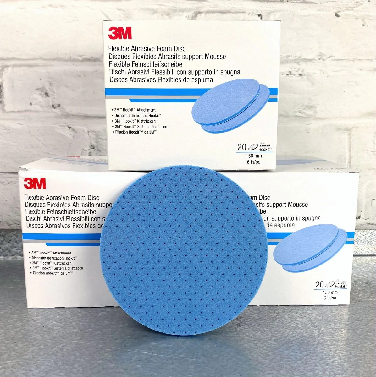 3M 150mm Hookit Flexible Foam Discs (Pack of 20) - Image 2