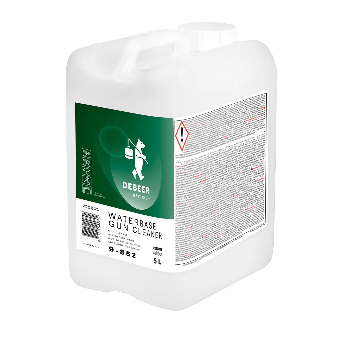DeBeer WaterBase 900 Series Gun Cleaner (5 Litres)
