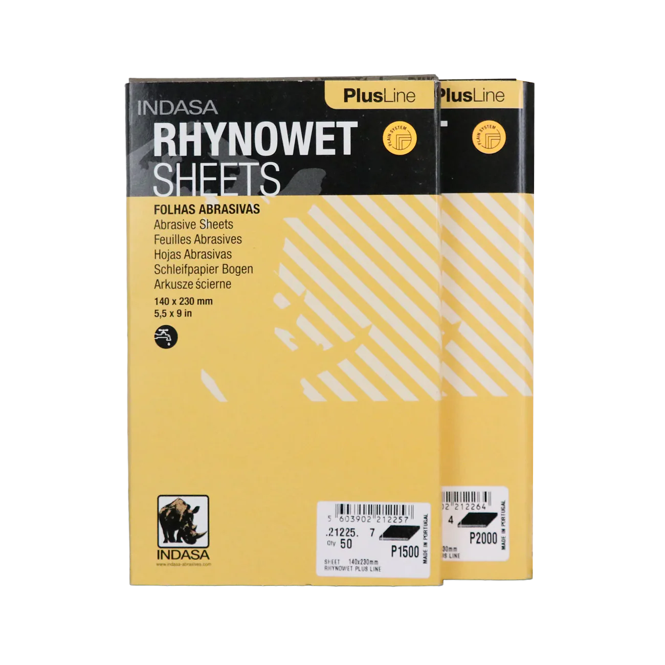 Indasa Rhynowet Plus Wet & Dry Abrasive Sheets, 140x230mm (Pack of 50)