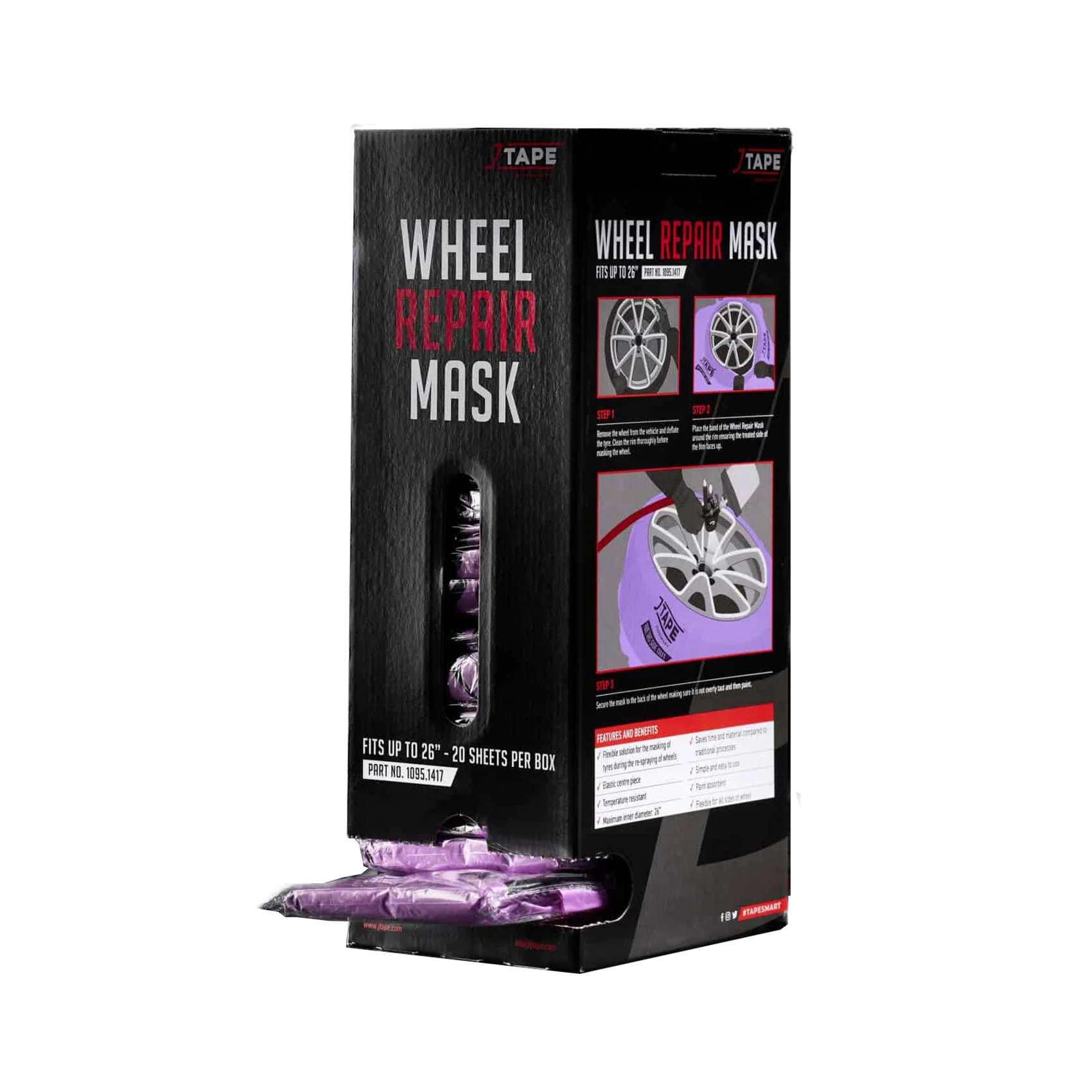 J Tape Wheel Repair Mask (Pack of 20)