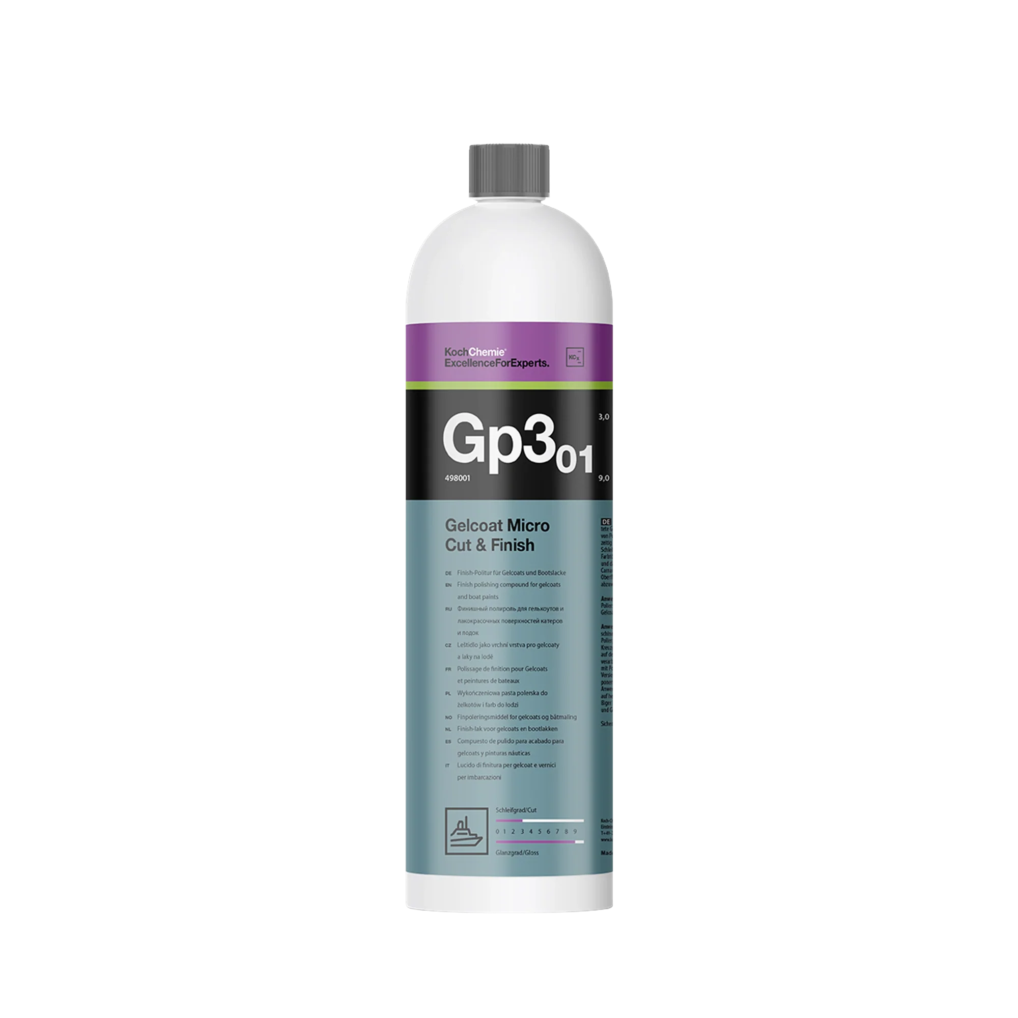 Koch-Chemie Gp3.01 Gelcoat Micro Cut & Finish Polishing Compound (1 Litre)
