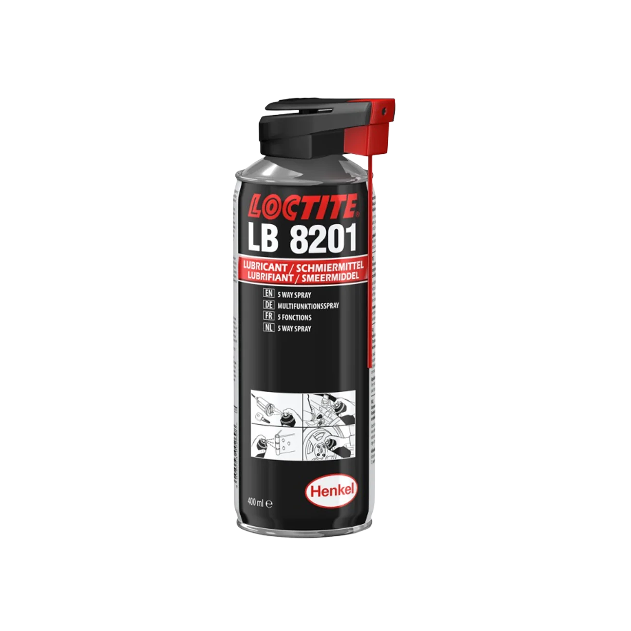 Loctite LB 8201 Universal Lubricant with 5 Way Spray