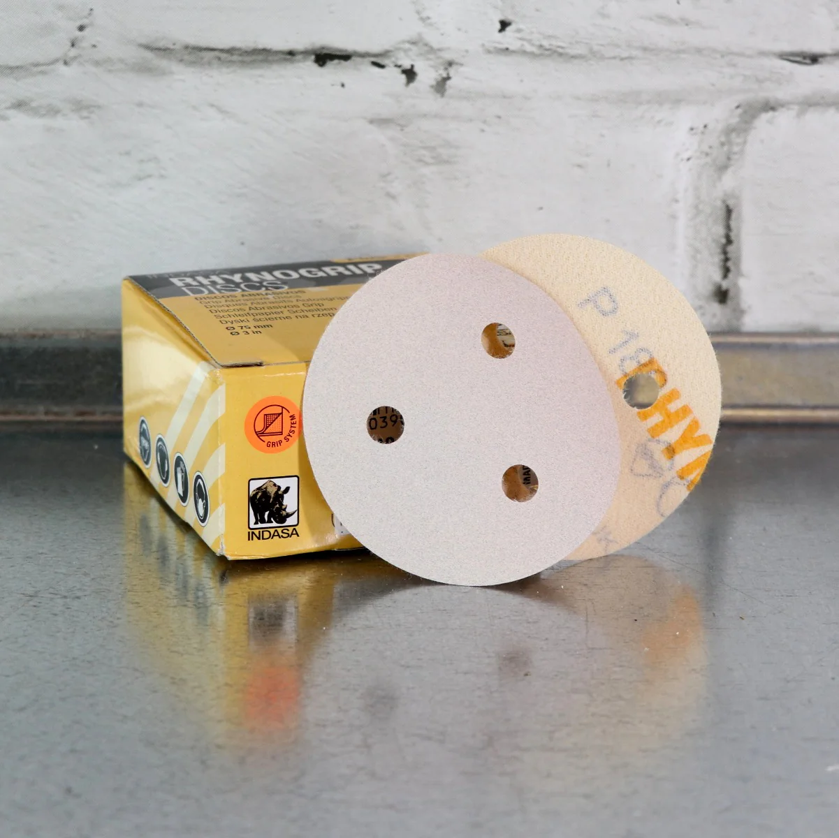 Indasa P180 Rhynogrip Discs 75mm (Box of 50)