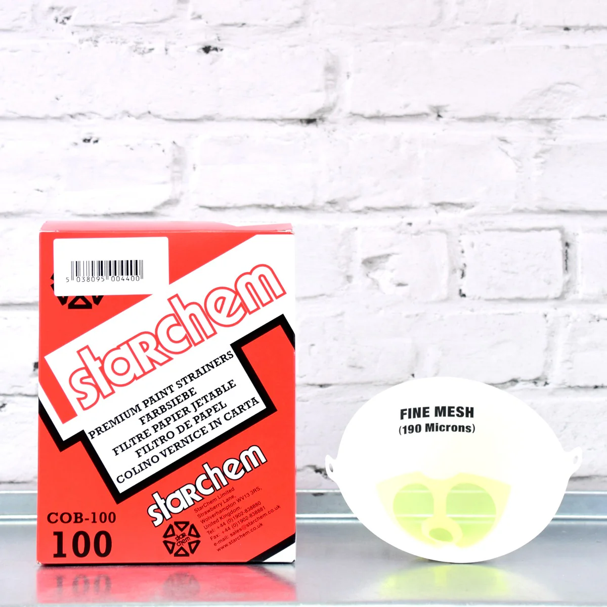 StarChem Pack 100 Premium Paint Strainers 190 Micron Filter
