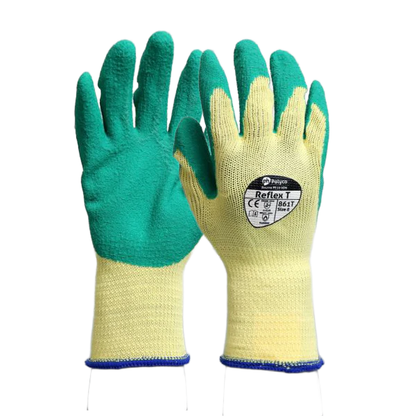 Morelli Group Reflex T Green Grip Gloves (Pack of 10)