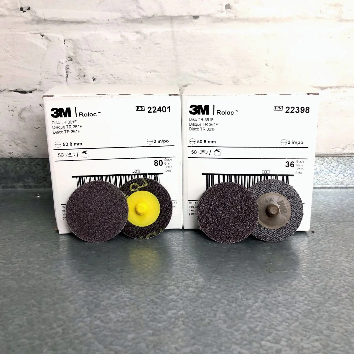 3M Roloc Disc TR 361F 36-80 Grit (50mm)