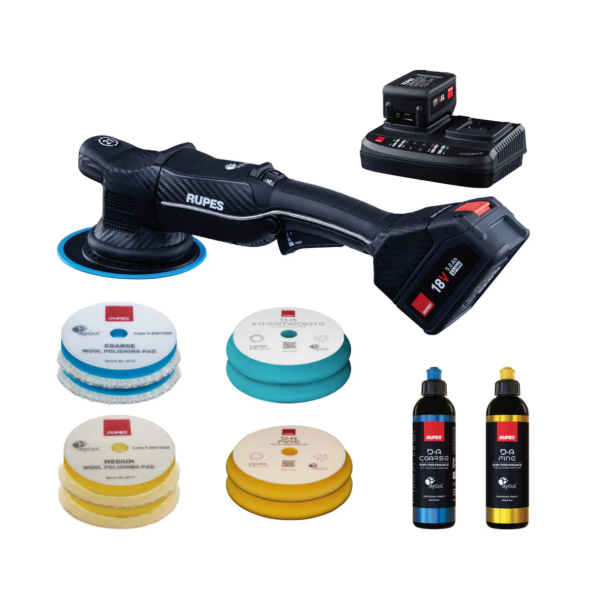 RUPES BigFoot iBrid HLR21 Random Orbital Polisher & Kits - Image 2
