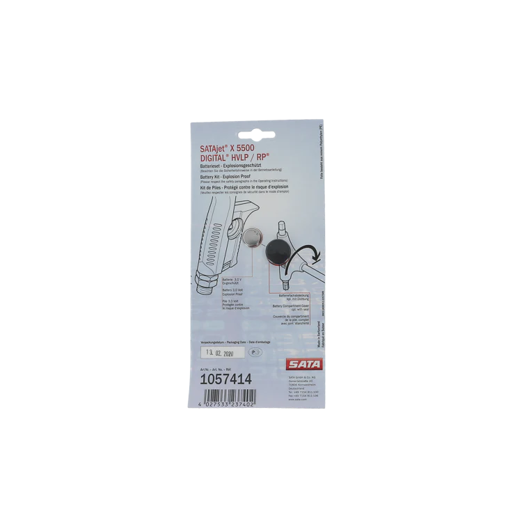 SATA Battery Kit for SATAjet X 5500 Digital Spraygun