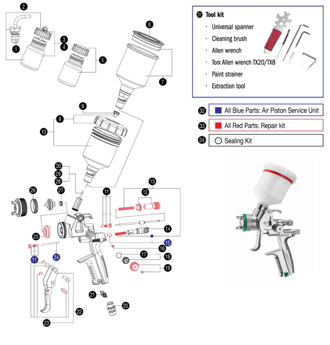 Trigger Sleeve Kit | Part Reference 23