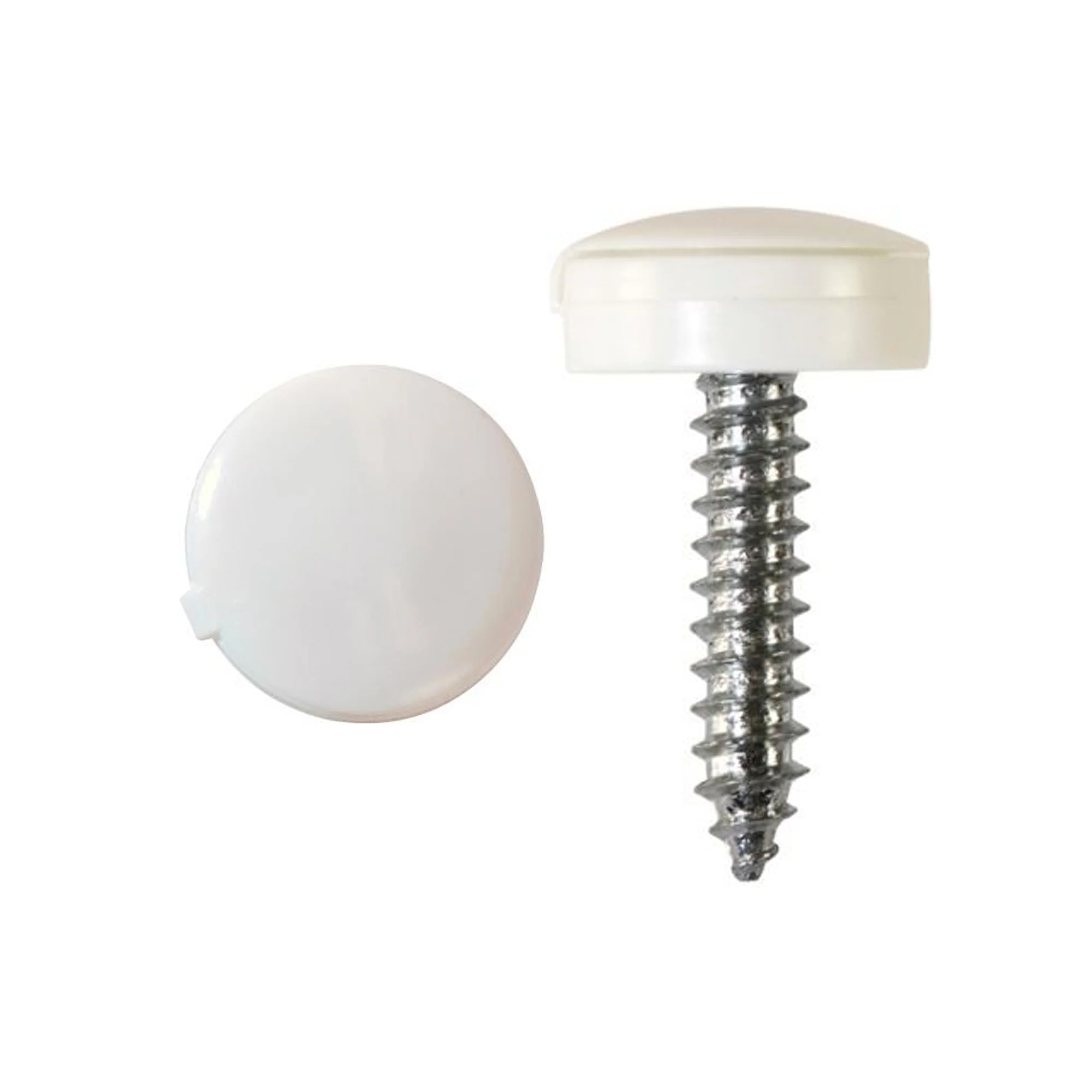 Workshop Warehouse 100 Hinged Cap Number Plate Screws - Image 2