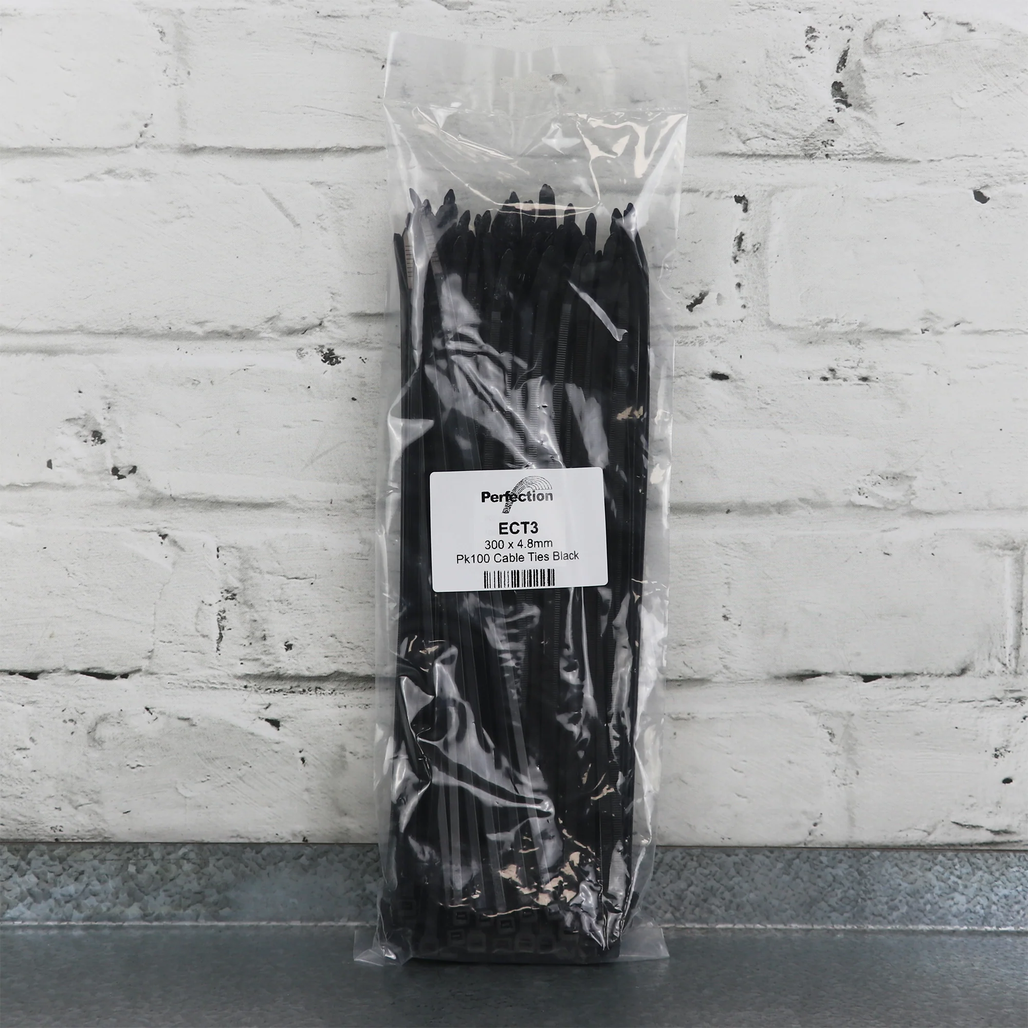 Workshop Warehouse 100pk Black Cable Ties (270mm x 4.8mm)